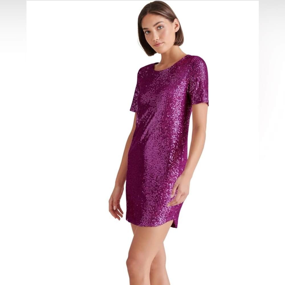 Steve Madden Purple Sequin Dress size small